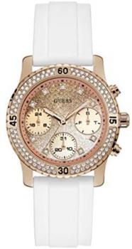Guess Womens Analogue Quartz Watch with Silicone Strap W1098L5