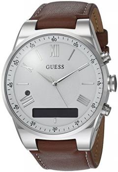 Guess Womens Analogue-Digital Quartz Watch with Leather Strap C0002MB1