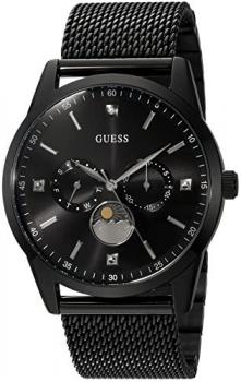GUESS Men's Analog Japanese Quartz Watch with Stainless-Steel Strap U0869G1