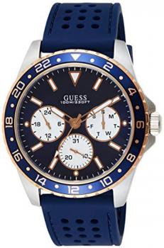 Guess Mens Multi Dial Watch with Silicone Strap