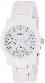 Guess Womens Multi dial Quartz Watch with Silicone Strap W0944L1
