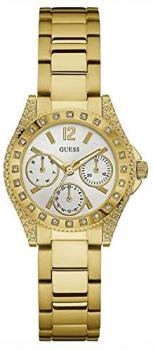Guess Womens Multi dial Quartz Watch with Stainless Steel Strap W0938L2