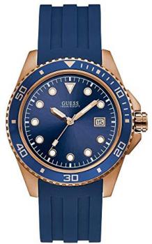 Guess Men's Analogue Quartz Watch with Rubber Strap W1109G3