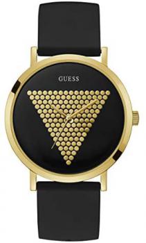 Guess Mens Analogue Classic Quartz Watch with Silicone Strap W1161G1