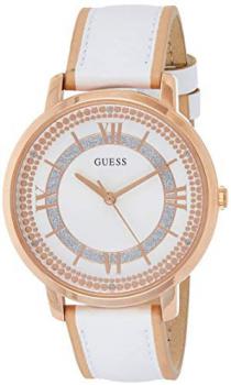 Guess Womens Analogue Classic Quartz Watch with Leather Strap W0934L1