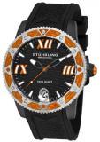 Stuhrling Original Men's 225G.33561 Nautical Regatta Weekender Swiss Quartz Date Orange Watch