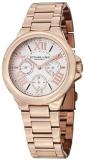 Stuhrling Original Symphony Regent Lady Pontiff Women's Quartz Watch with White Dial Analogue Display and Rose Gold Plated Stainless Steel Bracelet 367.03