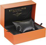 Stuhrling Original Classique 207M Men's Quartz Watch with Black Dial Analogue Display and Silver Stainless Steel Bracelet 207M.02