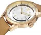 Stuhrling Original Winchester 946L Women's Quartz Watch with White Dial Analogue Display and Beige Leather Strap 946L.03