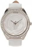 GUESS Womens Analogue Quartz Watch with Leather Strap W85075L1