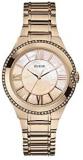 Guess Women's Quartz Watch with Black Dial Analogue Display Quartz Stainless Steel Coated W15077L1
