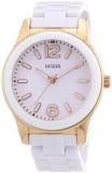 GUESS Womens Quartz Watch, Analogue Classic Display and Polycarbonate Strap W10601L1