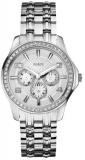 Guess Ladies Watch Silver Tone Exec Multi Dial Sports Collection W0147L1