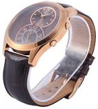 Guess Men's W0376G3 Quartz Watch with Quartz Dial Analogue Display and Brown Leather Strap