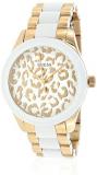 Guess Exotic W0344L1 Women's Quartz Analogue Watch with Golden Dial and Golden Steel Strap