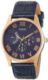 Guess Men's Analogue Quartz Watch with Leather Strap W0608G2