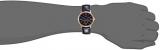 Guess Men's Quartz Watch with Black Dial Analogue Display Quartz Leather W0496G4