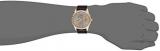 GUESS Men's Analogue Quartz Watch with Leather Strap W0608G1