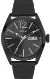 Guess Men's Analogue Quartz Watch with Leather Strap W0658G4