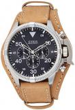 Guess Men's Watch Chronograph W0480G4 Rover Leather Light Brown