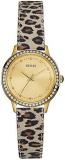 GUESS Womens Analogue Quartz Watch with Leather Strap W0648L8
