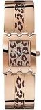 Guess&ndash;Guess&ndash;3.1cm Stainless Steel Rectangular Dial Rose Gold Steel Bracelet Watch