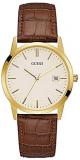 Guess Mens Analogue Quartz Watch with Leather Strap 91661476969