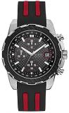 Guess Mens Chronograph Quartz Watch with Silicone Strap W1047G1
