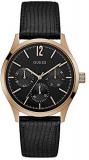 Guess Mens Analogue Classic Quartz Watch with Leather Strap W1041G3