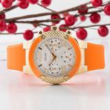 GUESS Women's Analogue Quartz Watch with Silicone Strap W0958L1