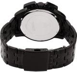 GUESS Men's Apollo 46mm Black Steel Bracelet & Case Quartz Watch W1114G1