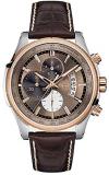 Guess Mens Chronograph Quartz Watch with Leather Strap X81012G5S