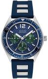 Guess Pacific Mens Analogue Quartz Watch with Silicone Bracelet W1167G1