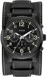 Guess Mens Analogue Quartz Watch with Leather Strap 8431242947754