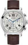 Guess Mens Analogue Quartz Watch with Leather Strap 8431242947730
