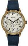 Guess Gents Trend Mens Analogue Quartz Watch with Leather Bracelet W1101G2