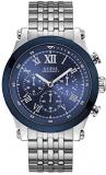 GUESS Men's Analog Quartz Watch with Stainless-Steel Strap U1104G3