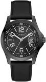 GUESS Men's Analog Quartz Watch with Leather Strap GW0251G2