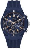 GUESS Men's Analog Quartz Watch with Silicone Strap GW0268G3
