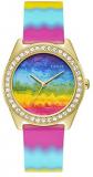 GUESS Women's Analog Quartz Watch with Silicone Strap GW0250L1