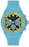 GUESS Men's Analog Quartz Watch with Silicone Strap GW0268G4