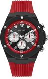 GUESS Men's Analog Quartz Watch with Silicone Strap GW0268G2