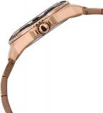Guess Women's W0469L2 Quartz Watch with Blue Dial Analogue Display Quartz and Rose Gold Stainless Steel Coated Strap