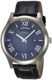Guess Men's Analogue Quartz Watch with Leather Strap W0792G1
