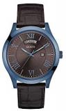 Guess Mens Analogue Classic Quartz Watch with Leather Strap W0792G6