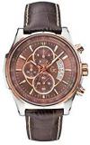 Guess Mens Chronograph Quartz Watch with Leather Strap X81002G4S