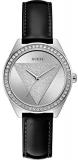 Guess Womens Analogue Quartz Watch with Leather Strap W0884L3