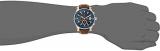 GUESS Men's Stainless Steel Casual Leather Watch