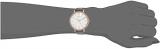 GUESS Women's Analog Quartz Watch with Leather Crocodile Strap U1153L4