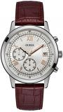 Guess Mens Summit Chronograph Brown Leather Strap W1000G2